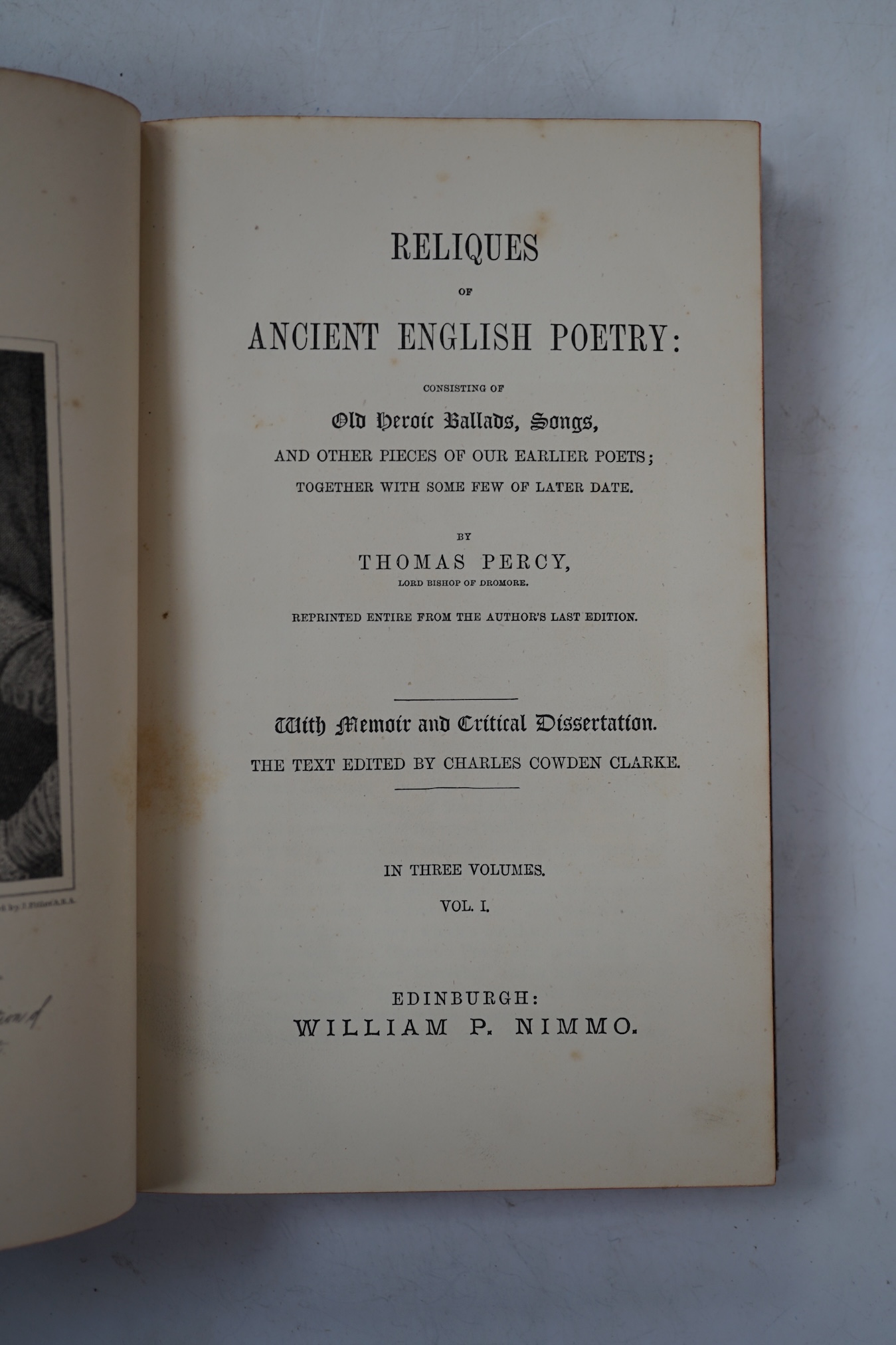Bindings; Morton, John C. - Cyclopedia of Agriculture, 1863, 2 vols. Byron - Poetical Works, 1870. Spenser, E. -Works 1869. Imperial Dictionary 1850, vol II only. Goldsmith's Works 1854, 4vols, Godolphin School Prize. Di